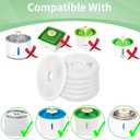 8 x 8 Pack Cat Water Fountain Replacement Filters Fit for 3L Flower Water Dispenser Automatic Pet Dog Cat Fountain Filter