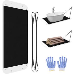 Oversized Drag Sled,Hot Tub Sled with Pull Cables Glide,Spa Drag Mat Multi Purpose for Moving Heavy Furniture,Sofa,Piano,Couches,Large Items in Garden Across Tough Surfaces,40" X 110"