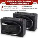 2 Pcs 2-Way Coaxial Car Audio Speakers with Speaker Box Enclosures Set 6 x 9 Inch 1000 W Max Power Constructed Car Stereo and Sound System Accessories Portable Audio Equipment for Vehicles