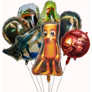 7Pcs Italian brainrot Foil Balloons for Birthday Party Tralalero Tralala and Tung Tung Tung Sahur Party Balloons, Birthday Party Decorations