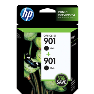 CZ075FN | HP 901 | Original HP Ink Cartridge 2-Pack - Black