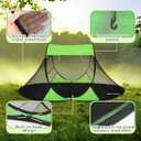 1 Pcs Pop up Mosquito Tent for Camping Instant Netting Screen Foldable Pop Tent with Ground Pin Waterproof Insect Bug Net for Outdoor Hiking Summer (86.6 x 59 x 45.3 Inches,Green)