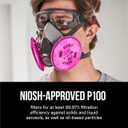 3M Performance P100 Particulate + Odor Filters, 2 pairs, NIOSH-APPROVED P100, 99.97% Filtration Efficiency Against Solids & Liquid Aerosols, For Use With 3M 6000, 6500 & 7500 Series (2097P2-DC)