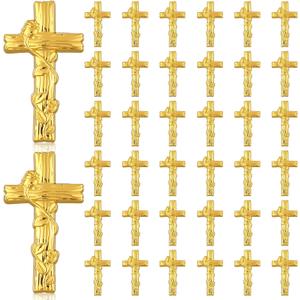 Cunno 36 Pcs Christian Cross Lapel Pins Easter Christian Faith Pins in Bulk for Women Men Small Easter Cross Jesus Enamel Brooch Blessed Pin Badge Religious Gift for Church Backpack Clothes
