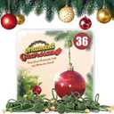 Christmas Ornament Guardian, Adjustable Ornament Hooks for Hanging Small Large Heavy Ornaments, Ornaments Hanger Hooks for Christmas Tree Hanging Holiday Ornaments (36)