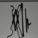 FEED GARDEN 32 Inch Fireplace Poker and 26 Inch Fireplace Tongs Set for Fire Pit Fireplace Tools Accessories Log Grabber Set For Camping Wood Stove Patio Campfire Picnic Indoor Outdoor