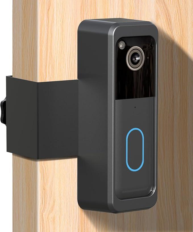 Anti-Theft Blink Doorbell Door Mount,Only for All-new Blink Video Doorbell (2nd Gen) No-Drill Mounting Bracket cover Holder Not Block Doorbell Sensor Easy to Install Blink Video Doorbell Accessories