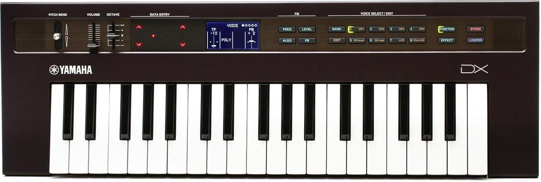 Yamaha Portable FM Synthesizer, 37-Key Mini Keyboard, 4 Operator Sound Engine Interfaces, Built in Speakers, (reface DX)