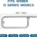 CANDANA Burner Tube for Weber Q200, 41862 Replacement Grill Burner for Weber Q200, Q220, Q2000 Q2200 20.5 Inches Grill Burner Tube Kit Replacement for Weber 69956/60041/41862