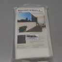 LOVE STORY 3' x6' White Waterproof Balcony Privacy Screen Cover - Opaque Fence Covering Privacy, 100% Polyester Fabric, UV Protection Shield for Apartment Railing,Outdoor Patio, Deck, Porch