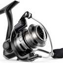 Ashconfish KF Spinning Reel, Freshwater Saltwater Spinning Fishing Reels, CNC Aluminum Spool, 5.2:1 Gear Ratio, 7+1 Ball Bearings 2 Line Cup Styles