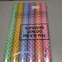 Amazingspark 6 Pcs Pastel Gingham Bulletin Board Paper Roll 19.7'' x 52.5''