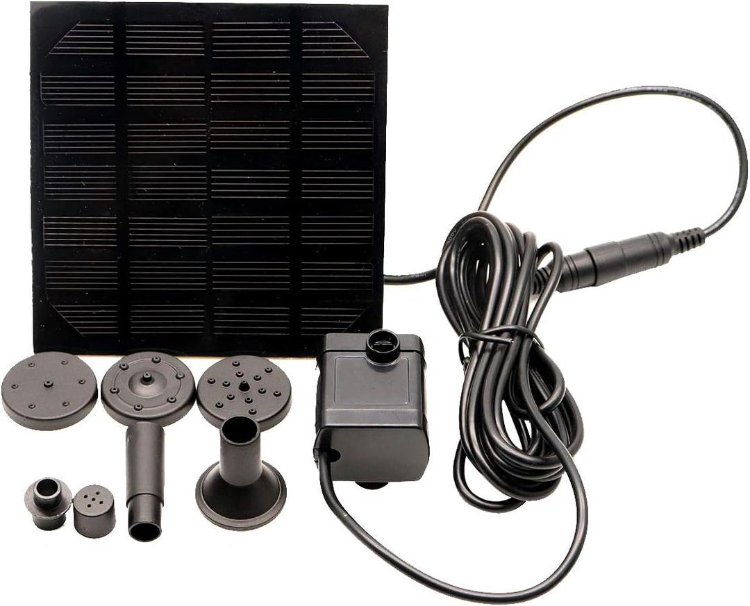 Hovico Solar Fountain - Panel Water Pump for Bird Bath Solar Panel Kit Outdoor Fountain for Outdoor Small Pond, Patio Garden and Fish Tank
