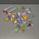 JOYIN 28 Packs Valentines Day Mochi Squishy Toy Gift Cards for Kids, Kawaii Mochi to Squeeze with Cards, Squishy Toy Stress Relief Fidget Toys for Kids Classroom Exchange Prizes Valentine Party Favor