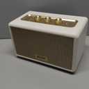 MLOVE A200 Portable Retro Bluetooth Speaker with Aux Input, USB Port, Micro SD Card Slot - Decorative Wireless Bookshelf Speakers for Home & Office, Battery Powered, White and Gold