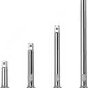 1/4" Socket Extension Set - 4PCS Drive Socket Quarter Inch Extension Bar Set 2" / 50mm, 3" / 75mm, 4" / 100mm, 6" / 150mm CR-V Durable Material