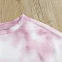 MYGBCPJS 2Pcs Kids Girls Tie Dye Sweatsuit Child Cotton Long Sleeve Outfits Set Sport Tracksuit Tops + Sweatpants