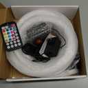 CHINLY Twinkle 650pcs 13.1ft 0.03in Fiber Optic Lights Starlight Headliner kit, Music Mode Bluetooth APP Control Remote, RGBW Star roof Lights for Star Headliner/Home Theater/Pool Ceiling