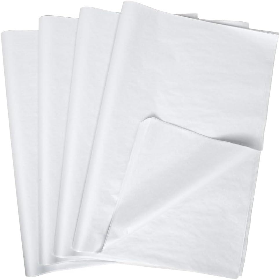 Paper Mart White Tissue Paper Bulk Quantity, 960 Sheets, Acid Free Tissue Paper for Storage, 18 x 24 Inch Sheets