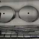 Set of 18 Tall Candlestick Holders Thin Metal Taper Candle Holders for Table Centerpiece Modern Decorative Pillar Candle Sticks Stand for Home Wedding Christmas Decoration(Silver)