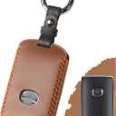 for Mazda Key Fob Cover Leather - CX-5/ CX-9/ 3/ 6/ CX-30/ CX-50/ CX-70/ CX-90/ MX-30/ MX-5 Miata 2025 2024 2023 2022 2021 2020 2019 - Handcrafted Smart Key Fob Protector - 3/ 4 Button - Vintage Brown