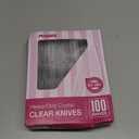 POSATE Clear Knives, Heavy-Duty Crystal (100 Knives)