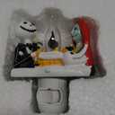 Nightmare Be Christmas Campfire Night Light, Nightmare Christmas Lights Plug in to Wall Resin Vintage, Christmas Eve Night Light Gifts Festive Ambiance for Kids Girls Boys, Xmas Decorations Indoor, Room (Colorful-Halloween)