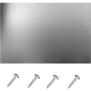 24 x 36-inch Reversible Stainless Steel Backsplash for Kitchen wall，Splatter Guard and Cooking Shield， Range Hood Accessories to Keep Kitchen Clean， Four Pre Drilled Holes for Easy Installation