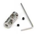 4 x 4mm to 4mm Rotatable Universal Steering Joint Shaft Coupling Connector L23x D9 with Screws with Wrench, 4pcs/Pack (Size: 4mm to 4mm)