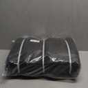 6' x 50' Black Fence Panel Privacy Screen, 220 GSM HDPE & Polyester, Modern Style, 95% Visibility Blockage, UV & Weather Resistant