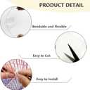 12PCS Pet Cage Guard, Rabbit Urine Guard, 13.8" x 4.7" Pet Cage Edge Liner with 120PCS Ties for Rabbit, Guinea Pig, Hamster, Chinchilla, Hedgehog, Ferret, Bunny