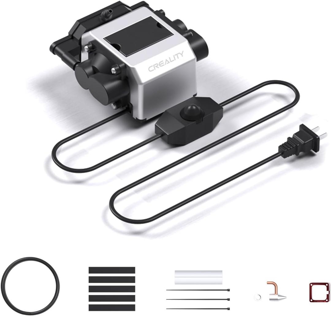 Creality Air Assist for Laser Engraver, 22 L/ min Adjustable Air Assist Pump, Blow Away Smoke and Dust, Keep Cutting Clean, Suitable for Falcon 7.5W/ 10W, Falcon2/ Falcon2 Pro Series Engraver Machine