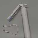 Selfie Stick Tripod, 40 in Retractable Tripod for iPhone with Wireless Remote Control & Light, Portable Phone tripods for Photograph, Live Streaming, Video Recording, Compatible with All Cellphones (White)