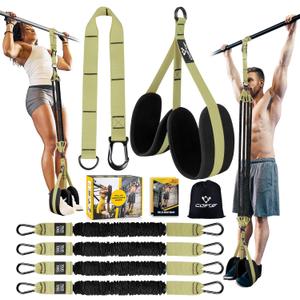 Pull Up Assistance Bands, 4 Adjustable Heavy Duty Resistance Bands for Pull Up Bar, Pull Up Assist Bands with Fabric Feet/Knee Rest for Home Gym Fitness Exercise Strength Training(70-280lbs)