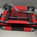 GCI Outdoor Comfort Chair and Stadium Seat, Big comfort stadium chair, armrests, Red, 23.6"D x 22.8"W x 16.3"H