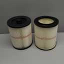17816 Filter for Craftsman Shop Vac Air Filter, Replacement for Craftsman Wet Dry Vac Filter for Craftsman 9-17816 Vacuum Filter 5 6 8 12 16 Gallon and Larger Vacuum Cleaner 2 Pack (White)