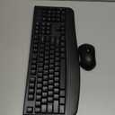 Wireless Keyboard and Mouse Combo, EDJO 2.4G Full-Sized Ergonomic Computer Keyboard with Wrist Rest and 3 Level DPI Adjustable Wireless Mouse for Windows, Mac OS Desktop/Laptop/PC (Black)