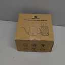 OFFIDIX Watering Can for Indoor Plants,Long Spout Metal Stainless Steel 21 oz/600 ml Watering Can with 14 oz/400ml Glass Plant Mister Spray Bottle for Plant Bonsai