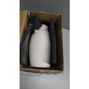 PORCER Ceramic Vase, 9.84 Inch Terracotta Vase with Handles, Boho Decor Decorative Vase, Rustic Vase for Home Decor, Farmhouse, Living Room, Table  Beige