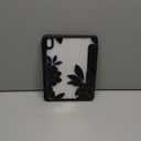 Case for iPad 11 inch A16 2025 Generation 11th / iPad 10.9 inch 2022 10th Gen, Buit in Pencil Holder with Shockproof Cover Clear Transparent Back Shell Auto Wake/Sleep, Flower Dahlia