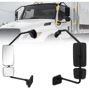 Black Door Mirror for International MV 2022+ Fixed, OEM Fit Replacement - left Side
