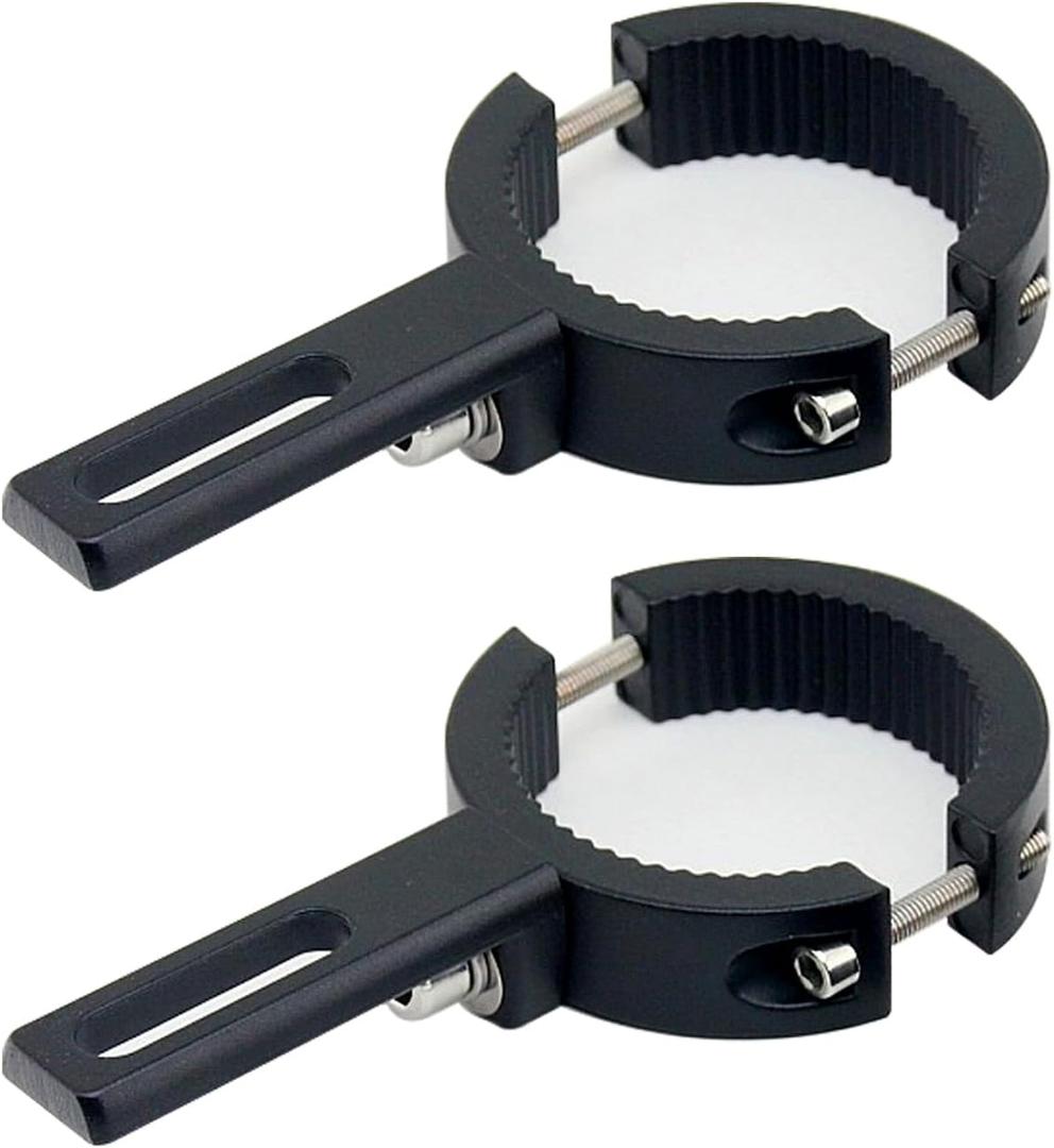 Motorcycle Spotlight Mount Brackets, Motorbike Tube Clamp Turn Signal Mounting Clamp Fog Light Holder for 1.5"-2.36" ATV UTV Roll Bar (2 Pcs)