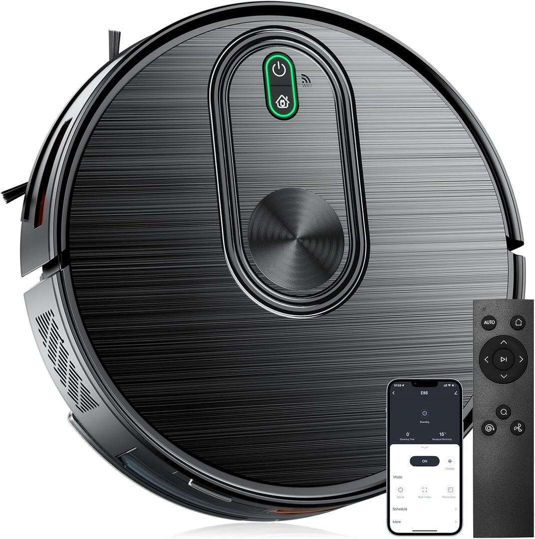 XIEBro Robot Vacuum and Mop, 6500Pa Suction, Multiple Cleaning Modes, Easy to Use, 3 Levels of Suction Adjustment, ZX5