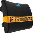 Everlasting Comfort The Original Lumbar Support Pillow for Office Chair - Improves Posture, Promotes Back Pain Relief - Superior Back Support for Gaming and Desk Chairs - Lumbar Pillow for Car, Couch (A. Black Mesh)