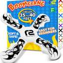 Boomerang for Kids - It Really Does Fly Back - Fun & Easy to Use Toy Gifts for Boys & Girls - Soft Foam Design Allows for Safe Play & Great Beginner Toy Gift Idea Kids Boy Birthday Gift Ideas Stuffers