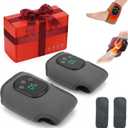 Triple Technology Wireless Heated Foot and Ankle Massager, 3 Speed Settings, 5 Heat Levels, Comfort Wrap for Relaxation (2)