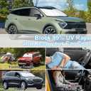 3PCS Car Window Shades Front Windshield Sun Shade Foldable Window Shade Custom Fit for 2018-2022 KIA Sportage Accessories Car Shades for Front Windows Anti-UV Rays Block Heat
