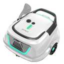 WYBOT A1 Cordless Robotic Pool Cleaner, Automatic Pool Vacuum for Above Ground with 120 Mins, Double Filters, LED Indicator, Charge in 2.5 Hours, Ideal for Above & In-ground Flat Pools - Whitegreen