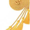 Double Gold Graduation Honor Cords for Graduation 2025, National Honors Society Gold Cords