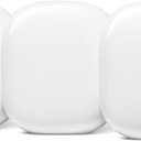 Google Nest WiFi Pro - 6E - Reliable Home Wi-Fi System with Fast Speed and Whole Home Coverage - Mesh Router - 3 Pack - Snow